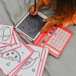 Kreativt Legetøj-Kidywolf KIDYDRAW MINI Tegnetablet LCD Kawaii Lilla