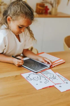 Kreativt Legetøj-Kidywolf KIDYDRAW MINI Tegnetablet LCD Kawaii Lilla