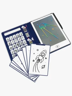 Kreativt Legetøj-Kidywolf KIDYDRAW MINI Tegnetablet LCD Galakse Blå