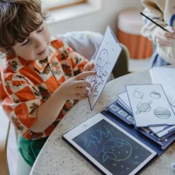 Kreativt Legetøj-Kidywolf KIDYDRAW MINI Tegnetablet LCD Galakse Blå