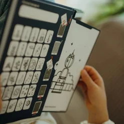 Kreativt Legetøj-Kidywolf KIDYDRAW MINI Tegnetablet LCD Galakse Blå