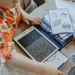 Kreativt Legetøj-Kidywolf KIDYDRAW MINI Tegnetablet LCD Galakse Blå