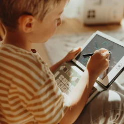 Kreativt Legetøj-Kidywolf KIDYDRAW MINI Tegnetablet LCD Rejse Grøn