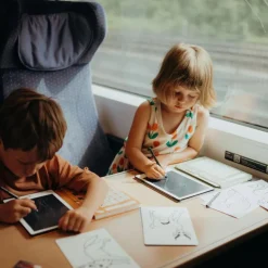 Kreativt Legetøj-Kidywolf KIDYDRAW MINI Tegnetablet LCD Dyr Orange