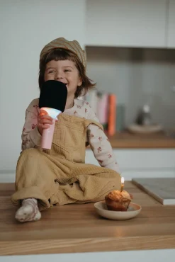 Elektronik & Media-Kidywolf KIDYMIC Karaokemikrofon All-in-One, Pink Lyserød