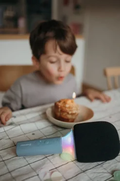 Elektronik & Media-Kidywolf KIDYMIC Karaokemikrofon All-in-One, Blå Blå