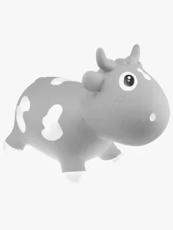 Udelegetøj-KidZZfarm Hoppedyr Ko, Grå Grå