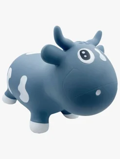 Udelegetøj-KidZZfarm Ko Hoppedyr, Blå Blå