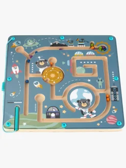 Babylegetøj-Kinder and Kids Labyrint med Magnetisk Pen & Kugler Det Ydre Rum