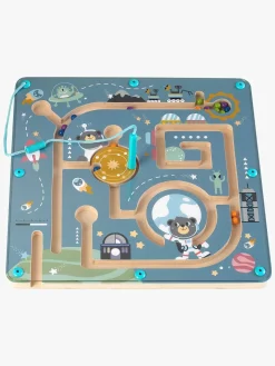 Babylegetøj-Kinder and Kids Labyrint med Magnetisk Pen & Kugler Det Ydre Rum