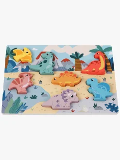 Spil & Puslespil-Kinder and Kids Puslespil Dinosaur 7 Brikker Flerfarvet