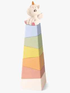 Babylegetøj-Kinder and Kids Stableklodser Enhjørning, Multifarvet Flerfarvet