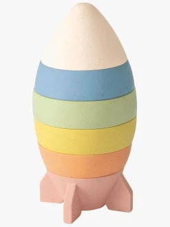 Babylegetøj-Kinder and Kids Stableklodser Raket Flerfarvet