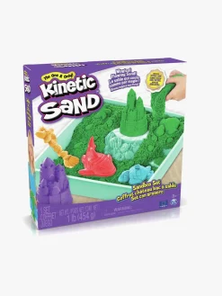 Kreativt Legetøj-KineticSand Kinetic Sand Legesæt Sandkasse Grøn