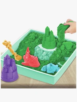 Kreativt Legetøj-KineticSand Kinetic Sand Legesæt Sandkasse Grøn