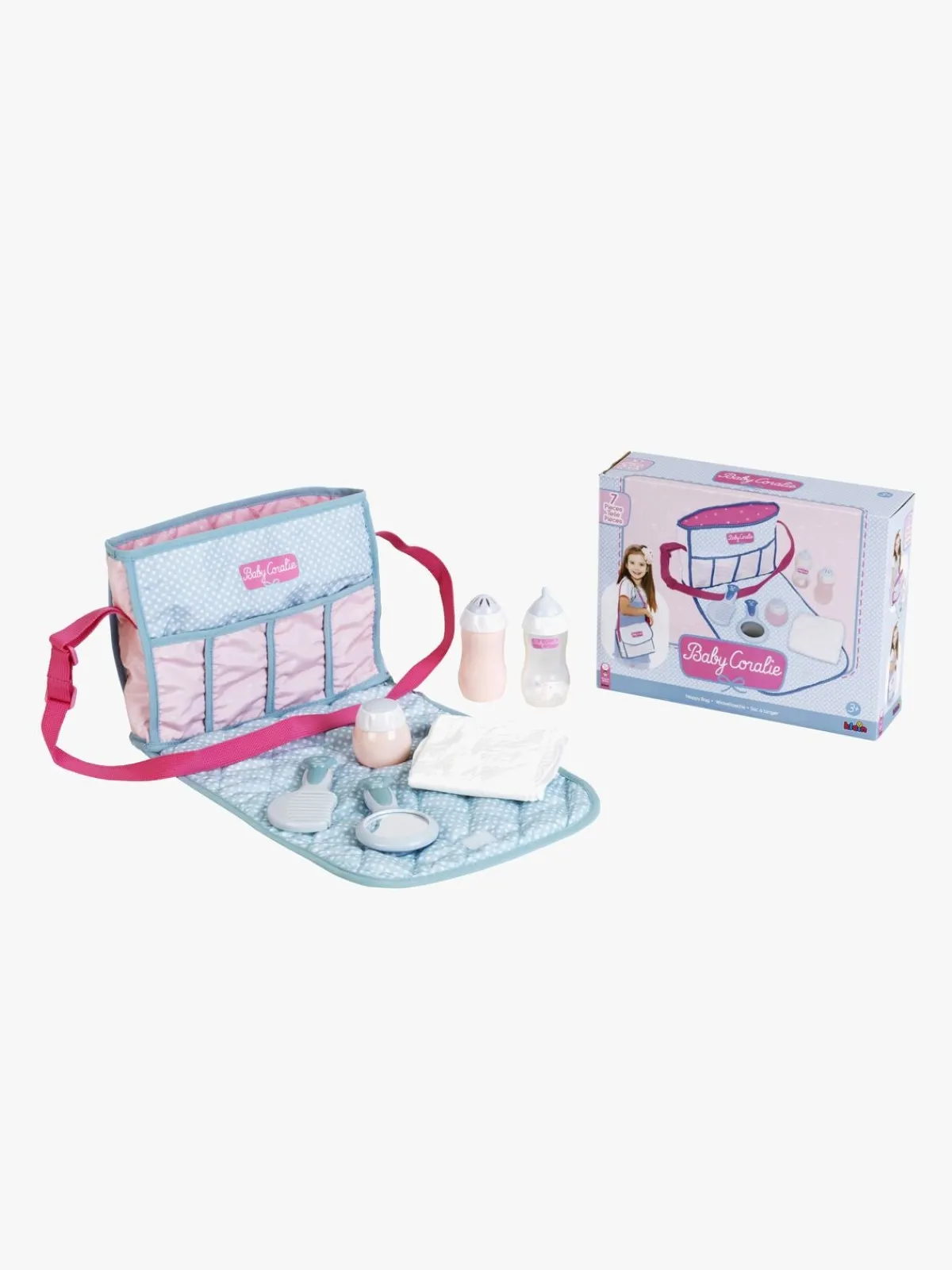 Dukker & Bamser-KleinToys Klein Toys Baby Coralie Pusletaske med Tilbehør