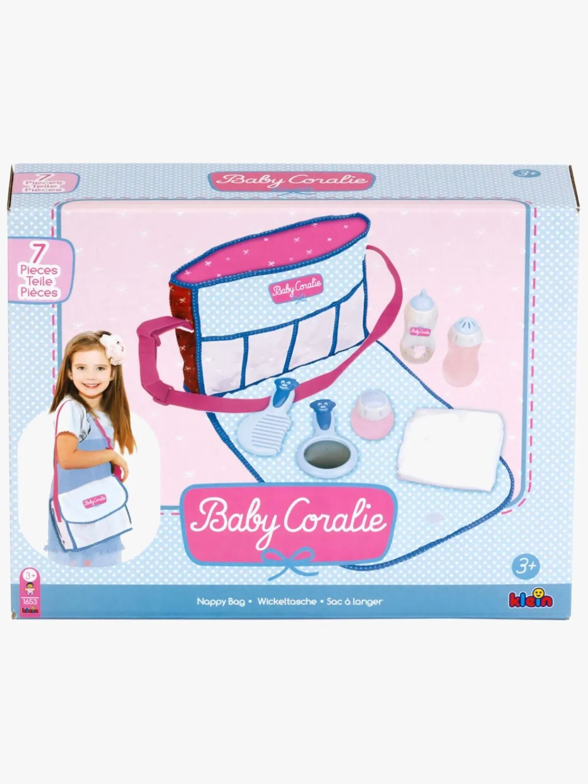 Dukker & Bamser-KleinToys Klein Toys Baby Coralie Pusletaske med Tilbehør