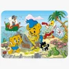 Spil & Puslespil-Bamse Kärnan Rammepuslespil Pirat 16 Brikker
