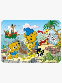 Spil & Puslespil-Bamse Kärnan Rammepuslespil Pirat 16 Brikker