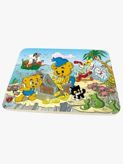 Spil & Puslespil-Bamse Kärnan Rammepuslespil Pirat 16 Brikker