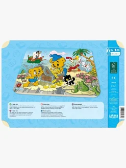 Spil & Puslespil-Bamse Kärnan Rammepuslespil Pirat 16 Brikker