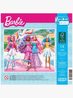 Spil & Puslespil-Krnan Kärnan Barbie Træpuslespil 40 Brikker