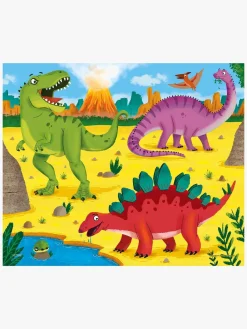 Spil & Puslespil-Krnan Kärnan Dinosaurer Træpuslespil i Træ 20 Brikker