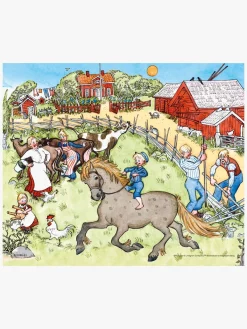 Spil & Puslespil-EmilILonneberga Kärnan Emil fra Lønneberg Puslespil I Træ 20 Brikker