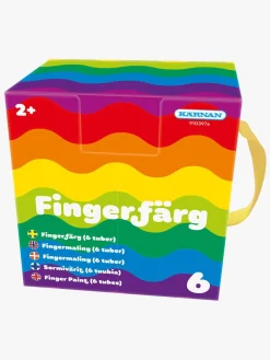 Kreativt Legetøj-Krnan Kärnan Fingermaling 6 Tuber