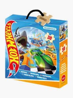 Spil & Puslespil-Krnan Kärnan Hot Wheels Træpuslespil 30 Brikker