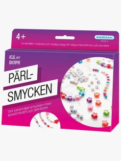 Kreativt Legetøj-Krnan Kärnan Perlesæt Kul Att Skapa Bogstav- Og Talperler