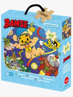 Spil & Puslespil-Bamse Kärnan Træpuslespil Rumtema 40 Brikker