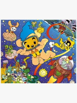 Spil & Puslespil-Bamse Kärnan Træpuslespil Rumtema 40 Brikker