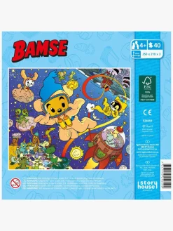 Spil & Puslespil-Bamse Kärnan Træpuslespil Rumtema 40 Brikker