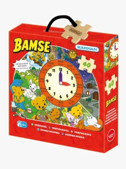 Spil & Puslespil-Bamse Kärnan Træpuslespil Ur 40 Brikker