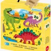 Spil & Puslespil-Krnan Kärnan Træpuslespil Dinosaurer 20 Brikker