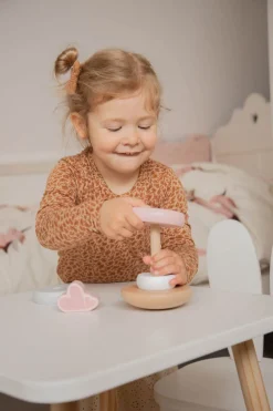 Babylegetøj-LabelLabel2 Label Label Stablelegetøj Ringe, Pink Lyserød