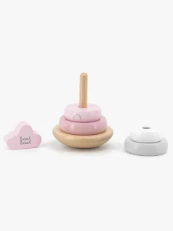 Babylegetøj-LabelLabel2 Label Label Stablelegetøj Ringe, Pink Lyserød