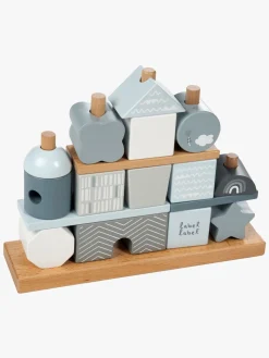 Babylegetøj-LabelLabel2 Label Label Stablelegetøj Hus, Blå