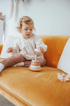 Babylegetøj-LabelLabel2 Label Label Stablelegetøj Ringe, Nougat Beige