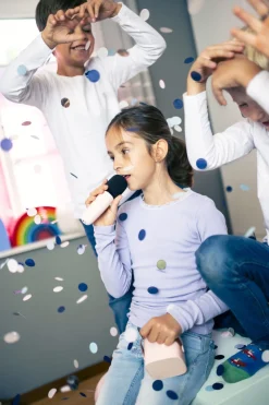 Elektronik & Media-Lalarma Bluetooth-højttaler med Trådløs Mikrofon, Rose Lyserød