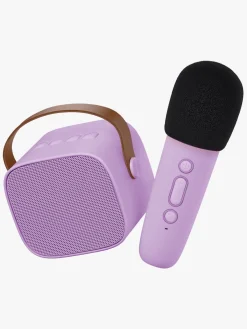 Elektronik & Media-Lalarma Bluetooth-højttaler med Trådløs Mikrofon, Lilla