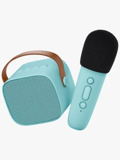 Elektronik & Media-Lalarma Bluetooth-højttaler med Trådløs Mikrofon, Blå Blå