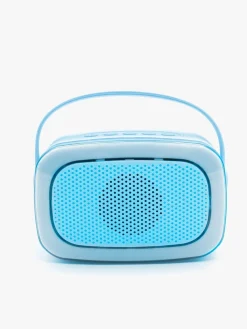 Elektronik & Media-Lalarma Karaokesæt med LED-lys & 2 Mikrofoner, Blå Blå