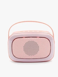 Elektronik & Media-Lalarma Karaokesæt med LED-lys & 2 Mikrofoner, Pink Lyserød