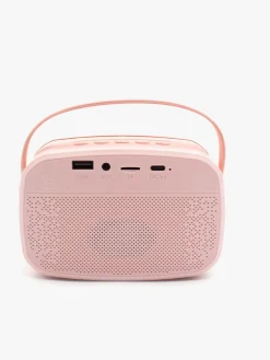 Elektronik & Media-Lalarma Karaokesæt med LED-lys & 2 Mikrofoner, Pink Lyserød