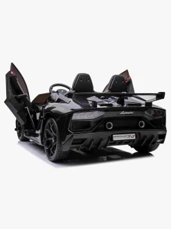 Elbiler & -Køretøjer-Lamborghini Aventador SJV Elbil, Sort