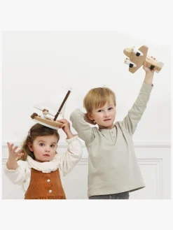 Legetøjsbiler & -Fartøjer-LeToyVan Le Toy Van Flyvemaskine i Træ