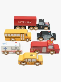 Legetøjsbiler & -Fartøjer-LeToyVan Le Toy Van New York Bilsæt 6 Stk.