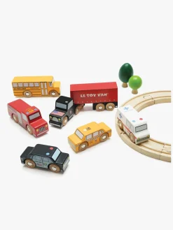 Legetøjsbiler & -Fartøjer-LeToyVan Le Toy Van New York Bilsæt 6 Stk.